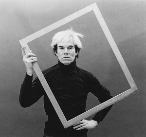 Peggy Jarrell Kaplan<br /><br />
Andy Warhol, 1985<br /><br />
Black and white photograph<br /><br />
Courtesy of Ronald Feldman Fine Arts, New York